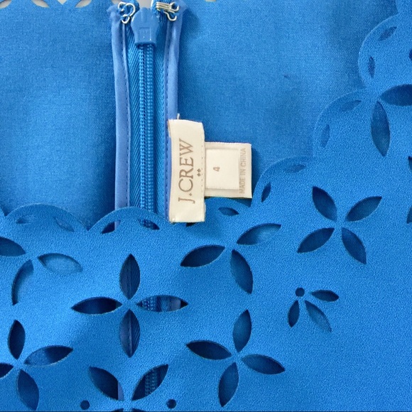 J. Crew Laser-Cut Floral Shift Dress - Picture 9 of 9